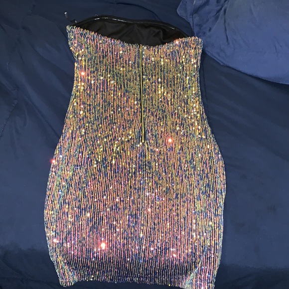 Sequin Metallic Dress - Picture 2 of 2
